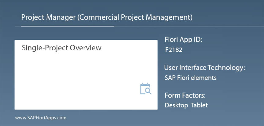 You are currently viewing F2182 – Single-Project Overview