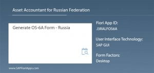 J3RALFOS6A – Generate OS-6A Form – Russia